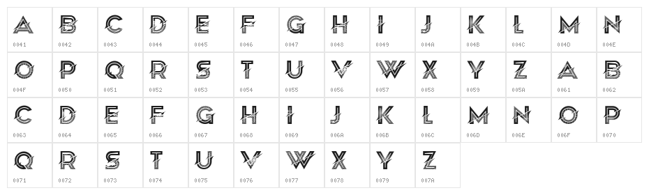 Soppy Regular Character Map