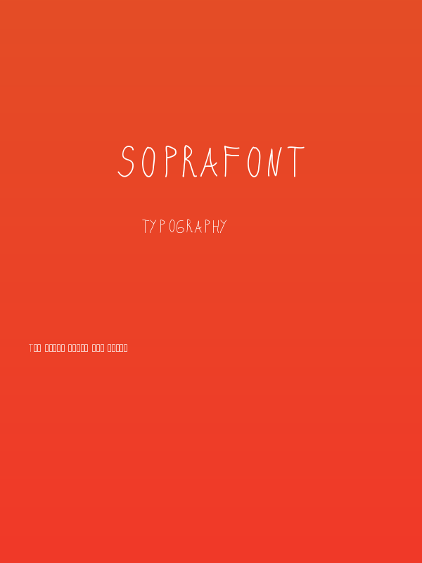 SopraFont Poster