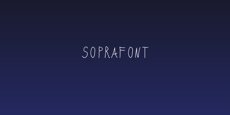 SopraFont Social Header