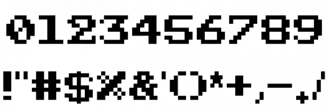 Sorcery 6128 Medium Font OTHER CHARS