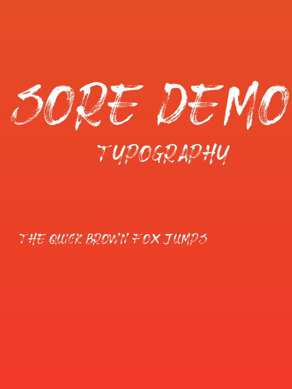 Sore DEMO Poster
