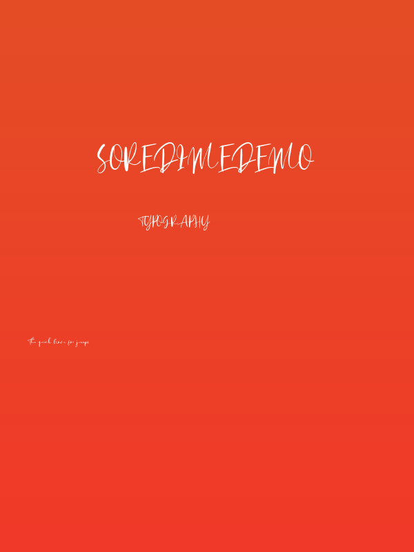 SoredimeDEMO Poster