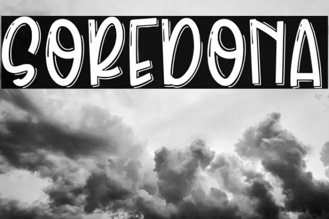 Soredona Font examples
