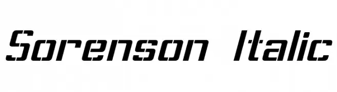 Sorenson Italic  font caratteri gratis