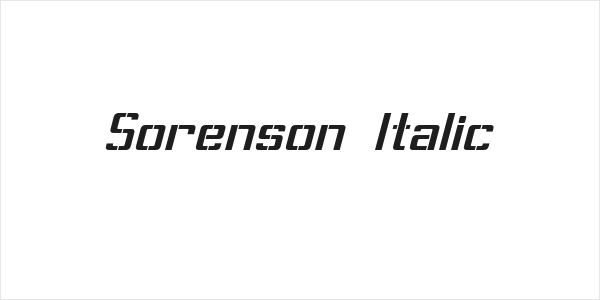 Sorenson Italic Logo