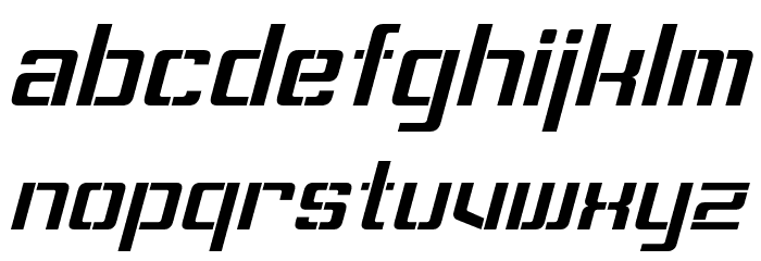 Sorenson Italic Font LOWERCASE