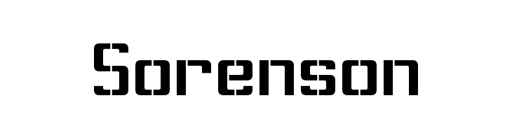Sorenson Шрифта