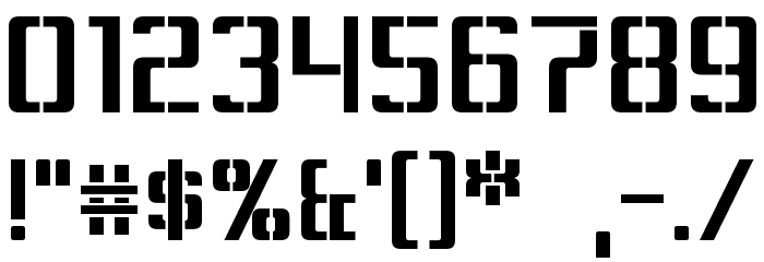 Sorenson Font OTHER CHARS