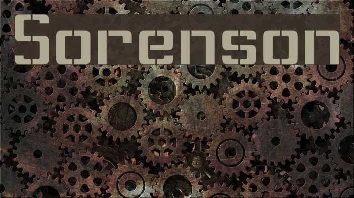 Sorenson Font examples