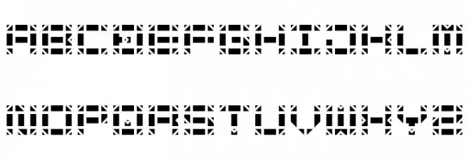 Soretti Stencil Regular Schriftart Groß