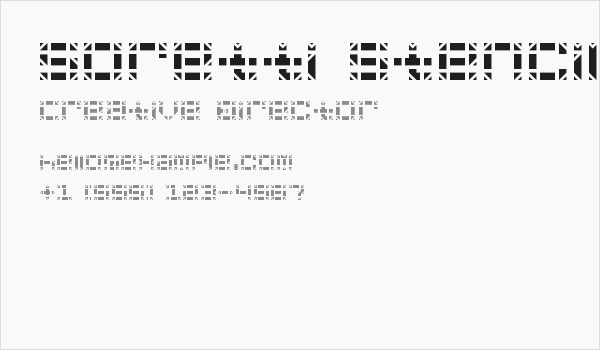 Soretti Stencil Regular Business Card