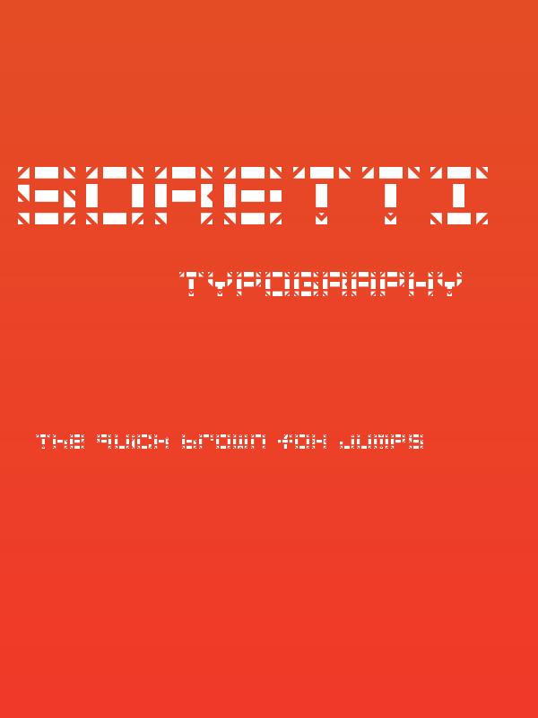 Soretti Stencil Regular Poster