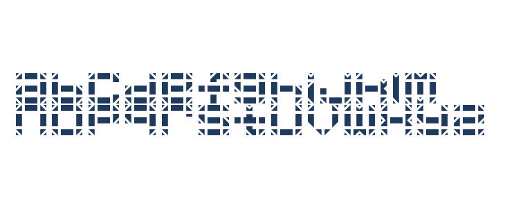 Soretti Stencil Regular Lowercase