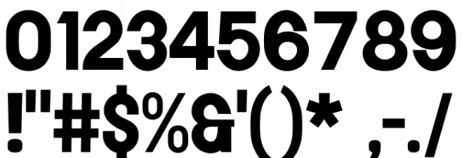 Soria Bold Font OTHER CHARS