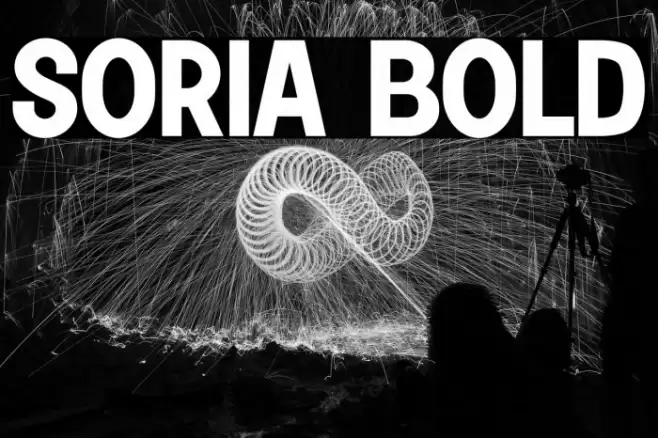 Soria Bold Font examples