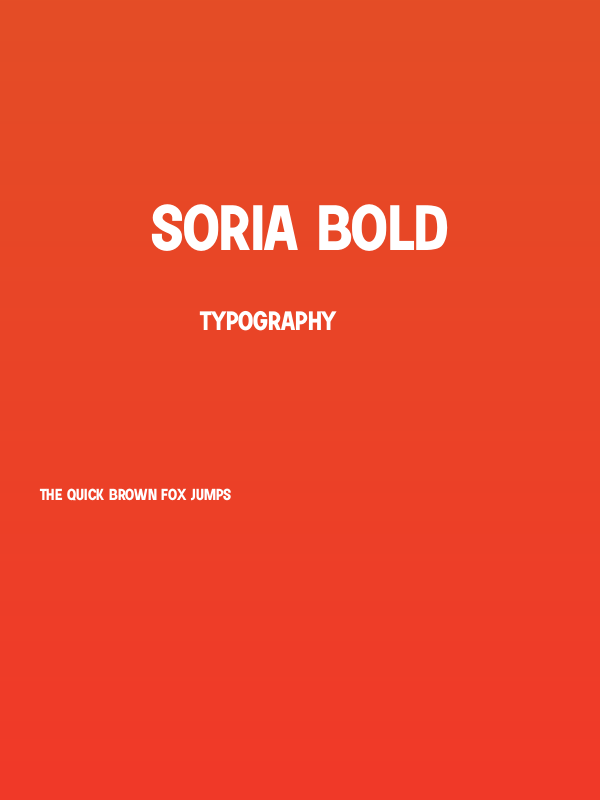 Soria Bold Poster