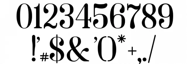 Soria Soria Font OTHER CHARS