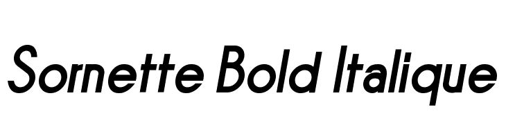 Sornette Bold Italique Font