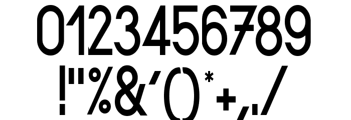 Sornette Bold Narrow Font OTHER CHARS