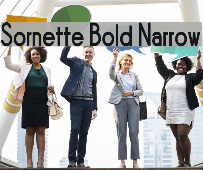 Sornette Bold Narrow Font examples
