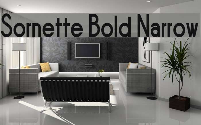 Sornette Bold Narrow Font examples