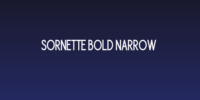Sornette Bold Narrow Social Header