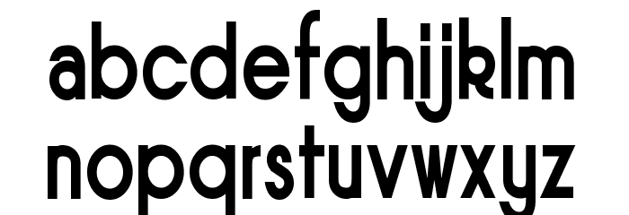Sornette Bold Narrow Font LOWERCASE
