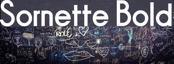 Sornette Bold Font examples