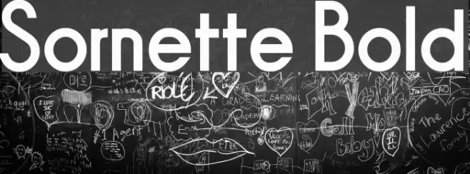 Sornette Bold Font examples