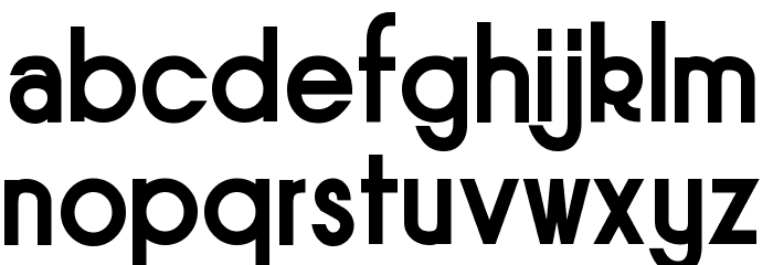 Sornette Bold Font LOWERCASE