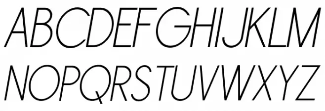 Sornette Light Italique خط أحرف كبيرة