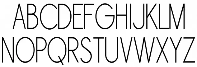Sornette Light Narrow Polices MAJUSCULES