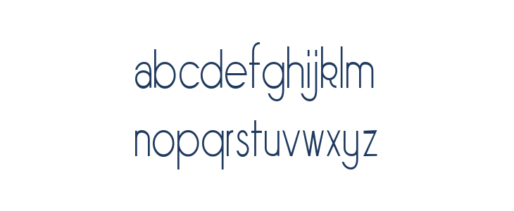 Sornette Light Narrow Lowercase
