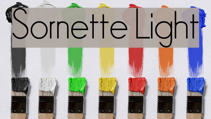 Sornette Light Font examples