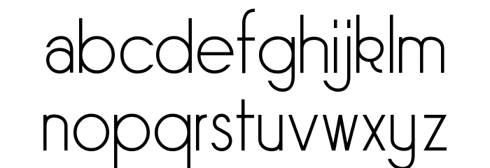 Sornette Light Font LOWERCASE