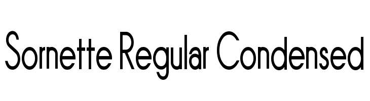 Sornette Regular Condensed  les polices de caractères gratuit tlcharger