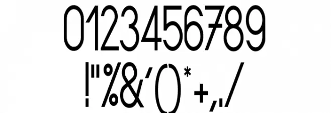 Sornette Regular Condensed Font OTHER CHARS