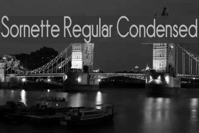 Sornette Regular Condensed Font examples