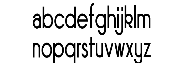 Sornette Regular Condensed Font LOWERCASE