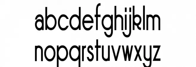 Sornette Regular Condensed Font LOWERCASE