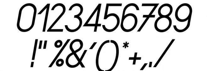 Sornette Regular Italique Font OTHER CHARS