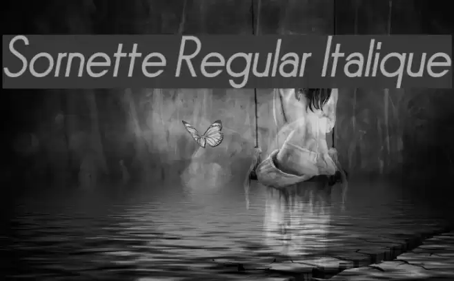 Sornette Regular Italique Font examples