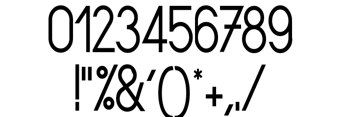 Sornette Regular Narrow Font OTHER CHARS