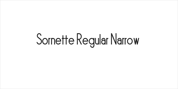 Sornette Regular Narrow Logo