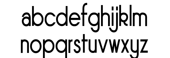 Sornette Regular Narrow Font LOWERCASE
