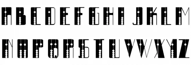 Soroban Font Litere mari
