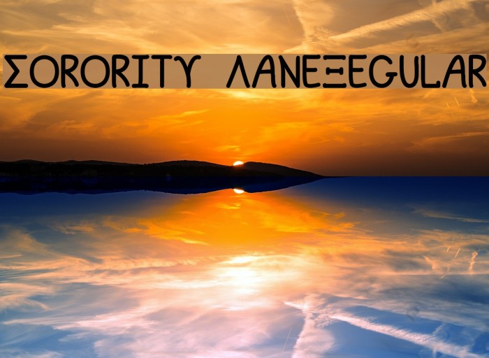 Sorority LaneRegular Font examples