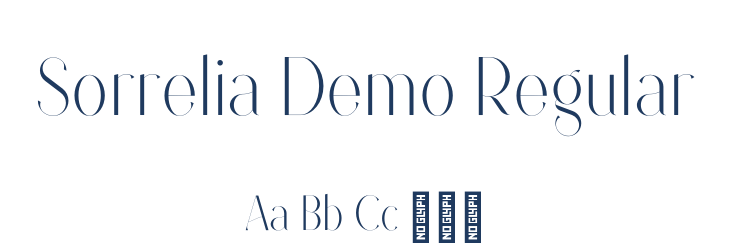 Sorrelia Demo Regular Font Preview
