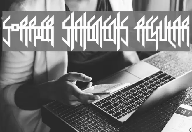 Sorrier Statements Regular Font examples