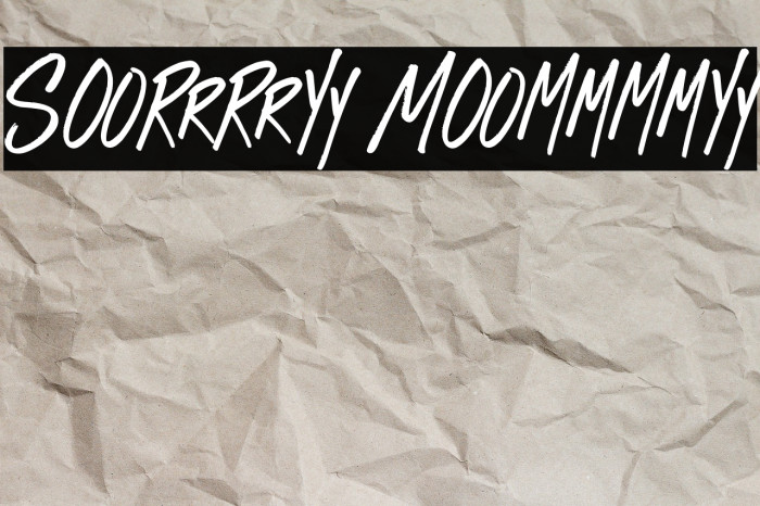 Sorry Mommy Example 3